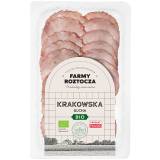 FARMY ROZTOCZA Kiełbasa krakowska sucha w plastrach BIO 80 g