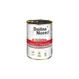 DOLINA NOTECI Junior Mokra karma dla psa bogata w serca wołowe (puszka) 400 g