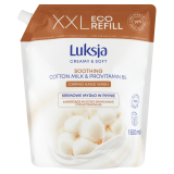 LUKSJA Creamy & Soft Mydło w płynie Mleczko bawełniane i Prowitamina B5 - zapas 1.5 l