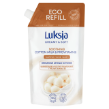 LUKSJA Creamy & Soft Mydło w płynie Mleczko bawełniane i Prowitamina B5 - zapas 400 ml