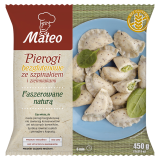 MATEO Pierogi z ziemniakami i szpinakiem bez glutenu 450 g
