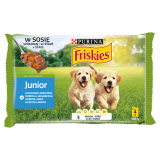 FRISKIES Vitafit Junior Karma dla psów z kurczakiem i marchewką w sosie 4 szt. 400 g