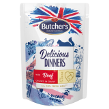 BUTCHER'S Classic Karma dla dorosłych kotów kawałki w sosie z wołowiną 100 g