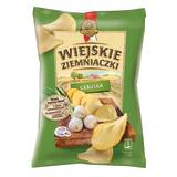 WIEJSKIE ZIEMNIACZKI Chipsy ziemniaczane o smaku cebulki 130 g