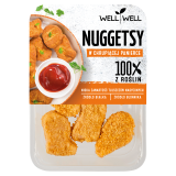 WELL WELL Roślinne nuggetsy w chrupiącej panierce 200 g