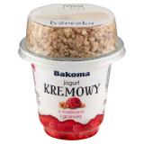 BAKOMA Jogurt kremowy z malinami i granolą 230 g