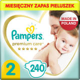 PAMPERS Premium Care Pieluchy Rozmiar 2 Mini (4-8kg) 240 szt 1 szt