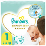 PAMPERS Premium Care Pieluchy Rozmiar 1 Newborn (2-5kg) 78 szt. 1 szt
