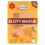 MLEKPOL Ser Złoty Mazur w plastrach 150 g