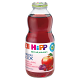 HIPP Herbatka&Sok Herbatka z dzikiej róży z sokiem z czerwonych owoców Bio - po 4 m-cu 500 ml