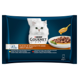 GOURMET Perle Pokarm dla kotów- Fileciki w smakowitym sosie (4 saszetki ) 340 g