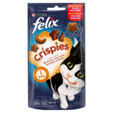 FELIX® Crispies Przekąska dla kotów o smaku wołowiny i kurczaka 45 g