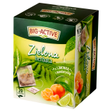 BIG-ACTIVE Herbata zielona z limonką i mandarynką 20 torebek (saszetki) 30 g