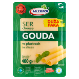 MLEKPOL Ser żółty Gouda (plastry) 400 g