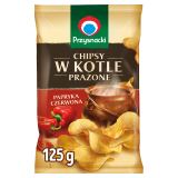 PRZYSNACKI Chipsy w kotle prażone papryka czerwona 125 g