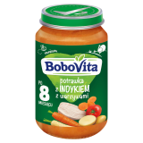 BOBOVITA Obiadek Indyk w ziołach z warzywami - po 9 miesiącu 190 g