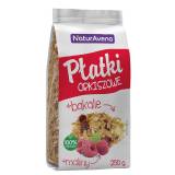NATURAVENA Płatki orkiszowe z bakaliami i malinami (błyskawiczne) 200 g