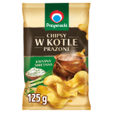 PRZYSNACKI Chipsy w kotle prażone kwaśna śmietana 125 g