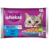 WHISKAS Mokra karma dla kotów - Rybne przysmaki (4 x 85g) 340 g