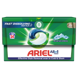 ARIEL All-in-1 PODS Mountain Spring Kapsułki z płynem do prania białych i jasnych tkanin 24 szt. 1 szt