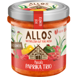 ALLOS Pasta warzywna z trzema rodzajami papryki bezglutenowa BIO 135 g
