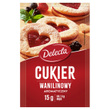 DELECTA Cukier wanilinowy (na 1kg mąki) 15 g