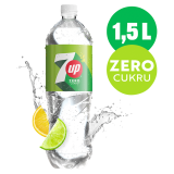 7UP ZERO CUKRU Napój gazowany o smaku cytrynowo-limonkowym bez cukru 1.5 l