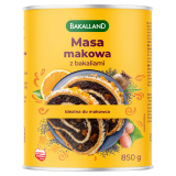 BAKALLAND Masa makowa z bakaliami 850 g
