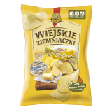 WIEJSKIE ZIEMNIACZKI Chipsy ziemniaczane Masło z solą 130 g