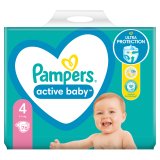 PAMPERS Active Baby Pieluchy Rozmiar 4 Maxi (9-14kg) 76 szt. 1 szt