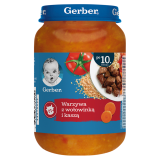 GERBER OBIADEK Wołowinka po staropolsku z kaszą dla niemowląt po 10 miesiącu 190 g