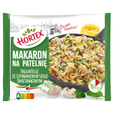 HORTEX Makaron na patelnię z sosem szpinakowym mrożony 450 g