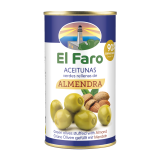 EL FARO Oliwki zielone nadziewane migdałami 350 g