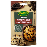 KAMIS Krople z czekolady ciemnej (dekoracyjne) 100 g