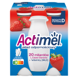 ACTIMEL Napój mleczny truskawka (4 szt.) 400 g