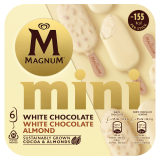 MAGNUM Mini White Mix Lody waniliowe w białej czekoladzie 6 szt. 330 ml