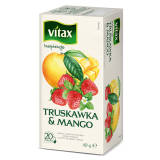 VITAX Inspiracje Herbata owocowo-ziołowa o smaku truskawki i mango 20 torebek ex. 40 g