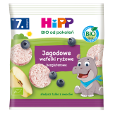 HIPP BIO od pokoleń Wafelki ryżowe jagodowe - po 7 miesiącu 30 g