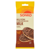 SONKO Wafle ryżowe w czekoladzie mlecznej (bezglutenowe) 65 g