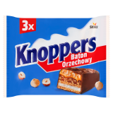 KNOPPERS Baton waflowy z nadzieniem orzechowym 3 szt. 120 g