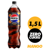 PEPSI-COLA MANGO Napój gazowany bez cukru 1.5 l