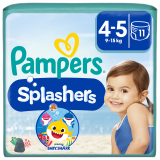 PAMPERS Splashers Jednorazowe pieluchy do pływania Rozmiar 4-5 11 szt. 1 szt