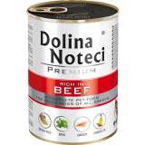 DOLINA NOTECI Premium Mokry pokarm dla dorosłych psów wszystkich ras z wołowiną puszka 400 g