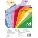 GIMBOO Papier kolorowy A4 100 arkuszy 80gsm 10 kolorów neonowych 1 szt