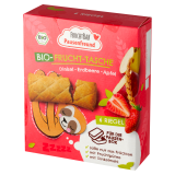 FRUCHTBAR Ekologiczne ciasteczka orkiszowe z nadzieniem owocowym truskawkowo- jabłkowym BIO (6 x 22g) 132 g