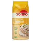 SONKO Wafle ryżowe ze słonecznikiem (bezglutenowe) 130 g