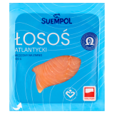 SUEMPOL Łosoś Atlantycki wędzony na zimno, plastrowany 100 g