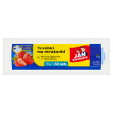 JAN NIEZBĘDNY Torebki na mrożonki z klipsami 1l 60 szt. 1 szt