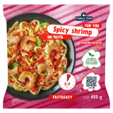 FAMILY FISH Pikantne krewetki na makaronie 400 g