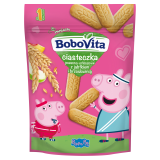 BOBOVITA Ciasteczka pszenno-orkiszowe z jabłkiem i brzoskwinią po 1 roku życia Świnka Peppa 150 g